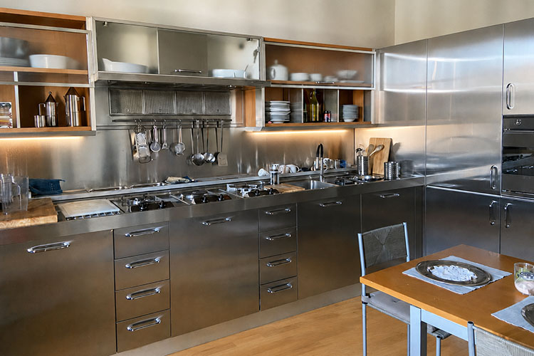 Cucina design acciaio