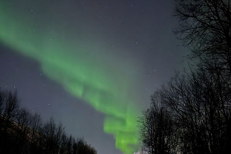 aurora boreale in Norvegia